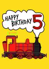 5th Birthday Steam Train created by Doodle Rob