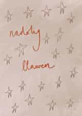 Nadolig Llawen, Welsh Christmas card created by By Saffron