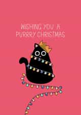 Purrry Christmas Card created by @Spuddesigns