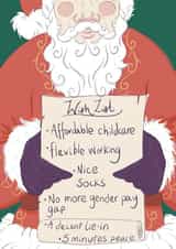 Pregnant Then Screwed Charity Parents Letter To Santa Christmas Card created by Pregnant Then Screwed