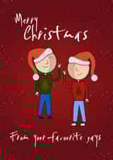 Christmas Card from the gays created by Rosewood Design