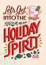 Holiday Spirit Christmas card created by Jessica Molina