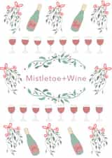 Mistletoe and wine created by Picoloco Studio
