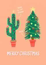 Funny Cactus Tree Christmas Card created by Bird & Co Studio