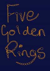 FIVE GOLD RINGS created by Janice I Cander
