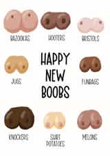 New Boob Day Celebration Card created by Silky Rose Design