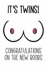It’s twins! New Boobs card created by Silky Rose Design