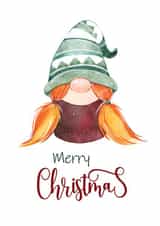 Gonk/Gnome Christmas Card created by Boff and Geek