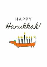 Happy Hanukkah! - Dachshund Menorah created by Dravidian Quill