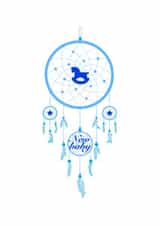 New baby dreamcatcher card 1001 created by Monzino Creations