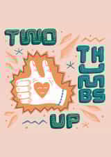 Two Thumbs Up Congratulations Card created by Lucy Llewellyn
