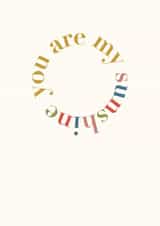 You are my sunshine card created by Grace Emily