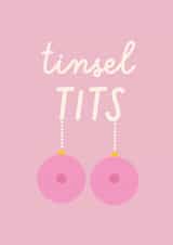 Tinsel Tits Christmas Baubles Card created by Melissa Gray