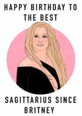 Britney Spears birthday Sagittarius card created by Ain't It Fun