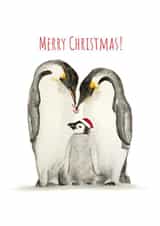 Penguin First Christmas created by Francesca Emily Art