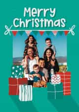 Personalised Christmas Photo Card created by Giddy Kipper - Classic Christmas Card - Presents