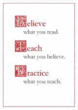 'Instructions to Deacons' Catholic Ordination Card created by Orate Fratres