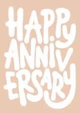 Contemporary Typography Anniversary Card - Happy Anniversary created by Brand13