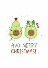 Christmas Avocado friends created by Nadya Barkova