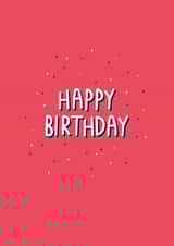 HAPPY BIRTHDAY SPRINKLE CONFETTI CARD created by HAPPY