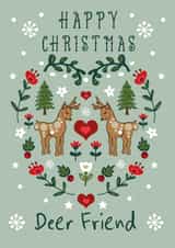 Happy Christmas Deer Friend created by Angie Spurgeon