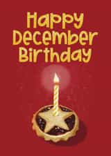 Happy December Birthday card created by Giddy Kipper