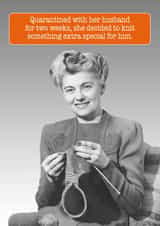 Quarantine Knitting/Hobby Birthday Card created by Quitting Hollywood