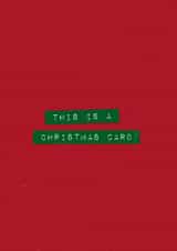 Funny Christmas Card For A Friend Or Family Member - Label Maker Christmas Card created by Cards by Lee