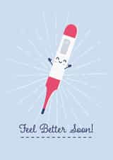 Get Well Soon Thermometer Card created by Small Dots