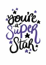 You're a Super Star Affirmation card created by intruekirstyle
