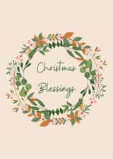 Christmas Blessings Advent Wreath created by The Copper Fruit