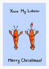 You're My Lobster Merry Christmas Card created by Meg Lillicrap Studio