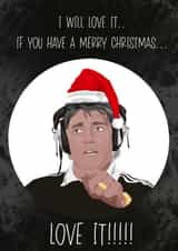 Newcastle Football Christmas Card created by Replay Prints