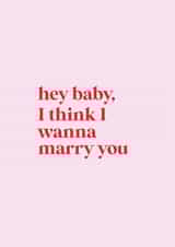 Hey baby, I think I wanna marry you - Bruno Mars lyrics created by Loved Up North