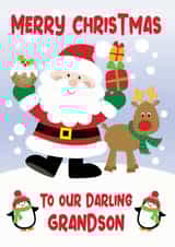 Merry Christmas to our darling Grandson Christmas Card created by Krimbles