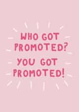 You got promoted! New Job Card created by Lately Studio