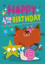 Happy 4th Birthday created by Banjo Robinson