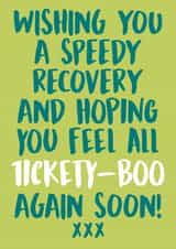 Tickety-Boo Get Well Soon Card created by Pierre Cochon Ltd