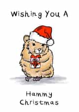 Wishing You A Hammy Christmas created by Helen Ridley Illustration