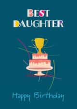 Best Daughter Birthday Card created by Ziwi Studios