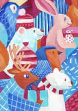 Animals christmas shopping created by Katya Usova