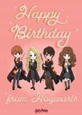 Happy Birthday from Hogwarts Harry Potter Anime created by Cardology