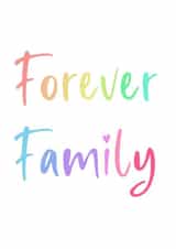 Forever Family adoption card  created by Paperleaf Studios 