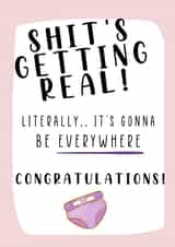 Funny New baby card created by MillennialprintsCo