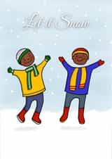 Winter Snow Christmas Card for Boys created by Afritistic