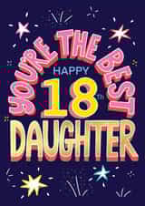 18th Daughter birthday Card created by NICHOLA COWDERY ILLUSTRATIONS
