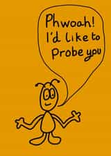 Alien probing card created by DeezDoodles