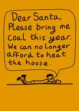 Letter to Santa Christmas card created by DeezDoodles
