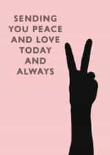 Peace & Love Card created by Eat Print And Be Merry
