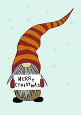 Merry Christmas cute gnome illustration created by LjsDesignsCompany